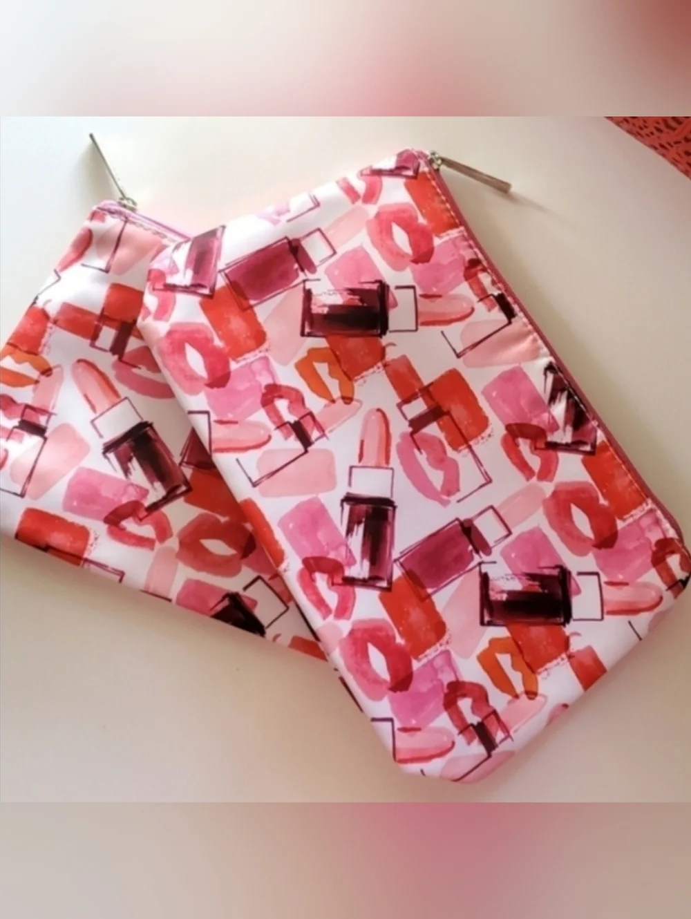 Set Of 2 Clinique Cosmetic Bags - Picture 3 of 4